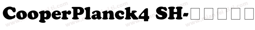 CooperPlanck4 SH字体转换